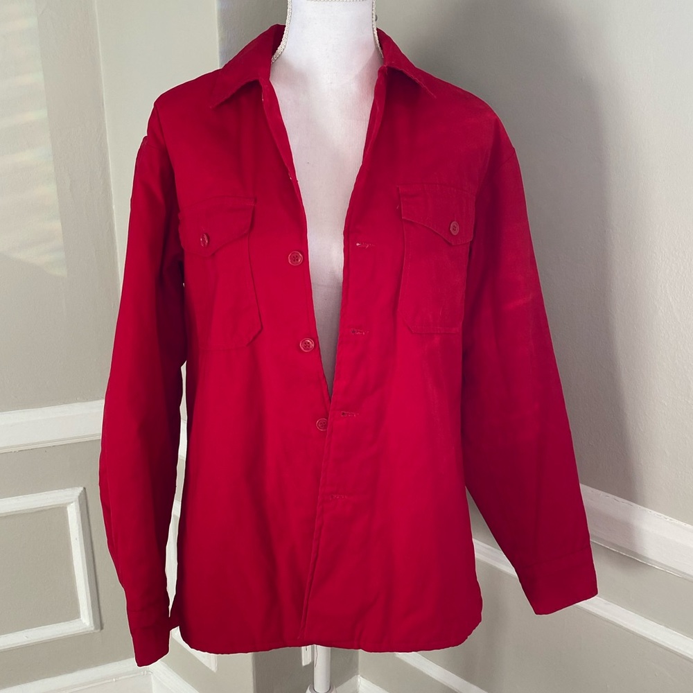 Vintage 1970s Skagway Chore Coat - Red